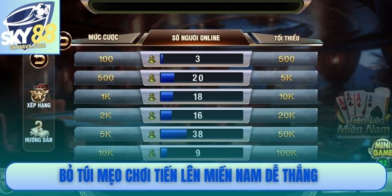 Bỏ túi mẹo chơi Tiến lên miền Nam dễ thắng 