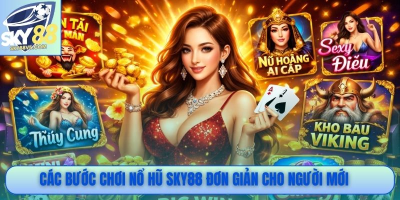 Các bước chơi nổ hũ Sky88 đơn giản cho người mới