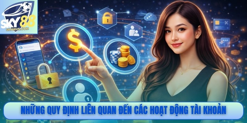 Những quy định liên quan đến các hoạt động tài khoản