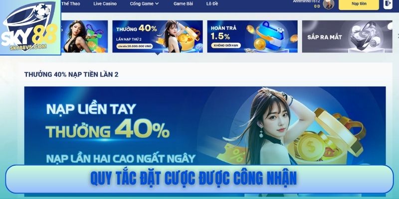 Quy tắc đặt cược được công nhận